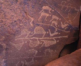 Rock engravings at Burrup Peninsula 